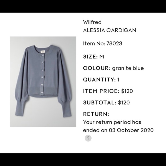 Wilfred Alessia Cardigan in Granite Blue - Picture 3 of 3